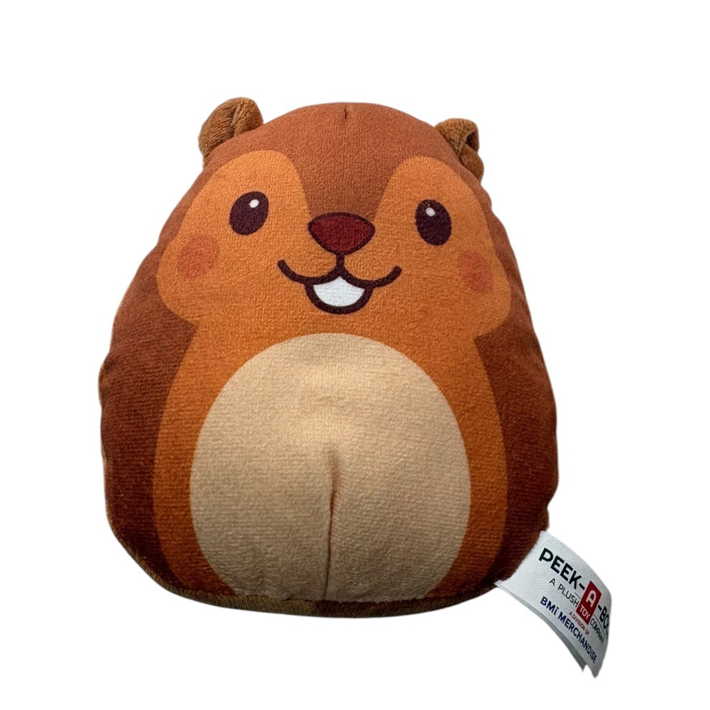 Peek-A-Boo Toys Squirrel Plush Kids OS Brown Excellent Squishy Forest Animal